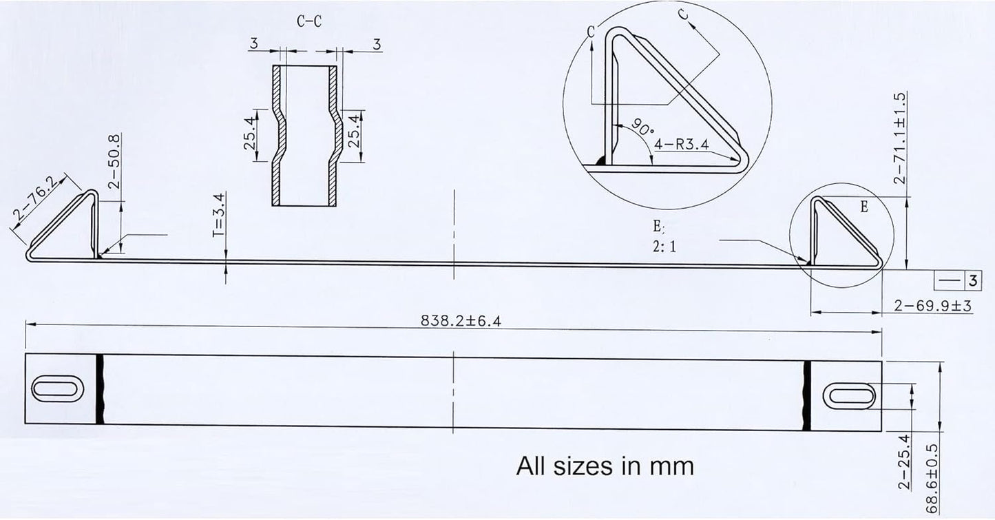 (10 Pack ) Coil Rack/Chock, 33" Long, 10 Gauge Steel Flatbed Trailer Steel Coil