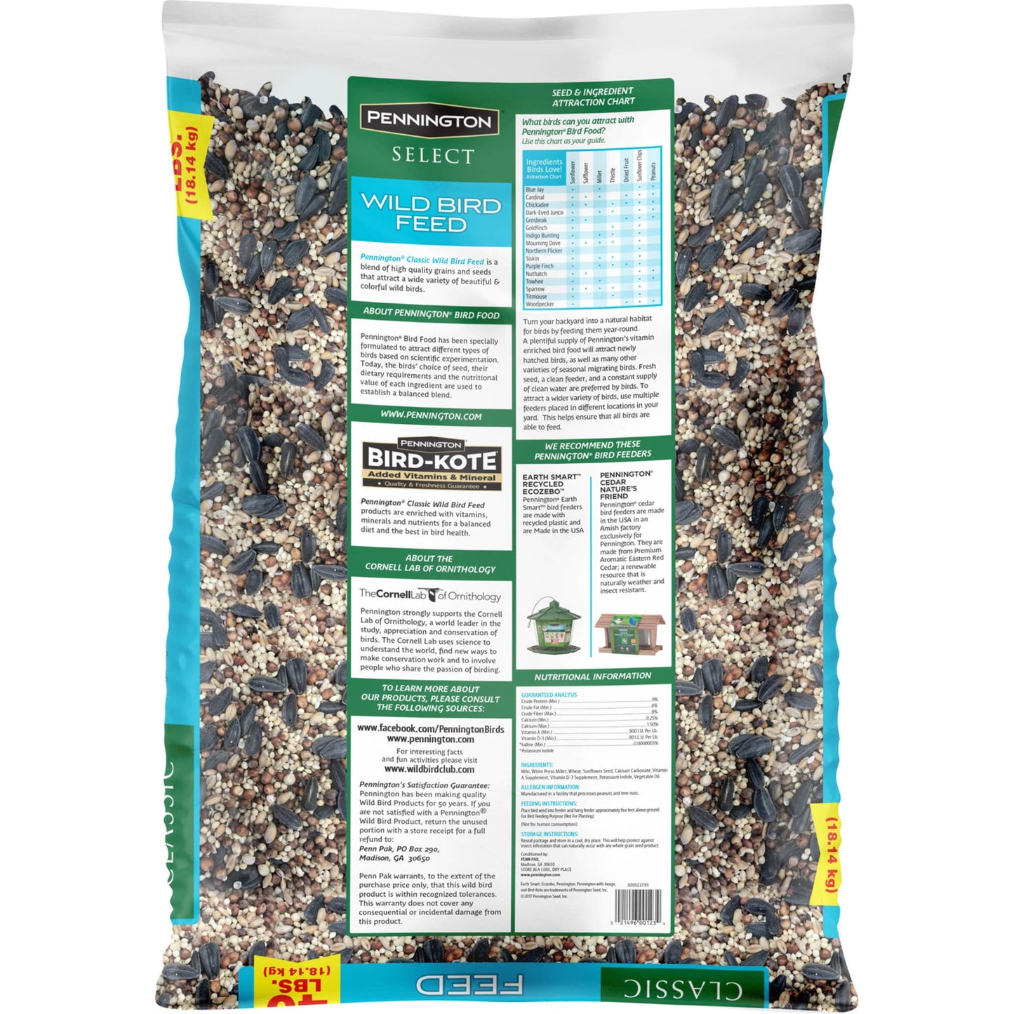 40 Lb. Bag Classic Wild Bird Feed and Seed