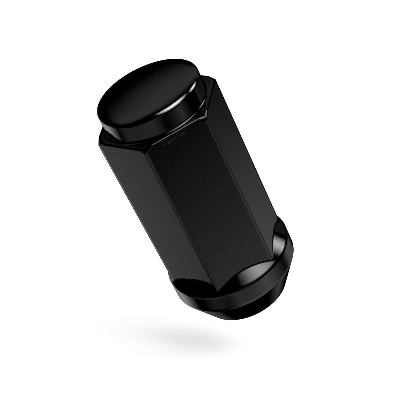 20Pcs 14X1.5 Lug Nuts Black Closed Bulge ET (Extended Thread) Cone Conical Seat