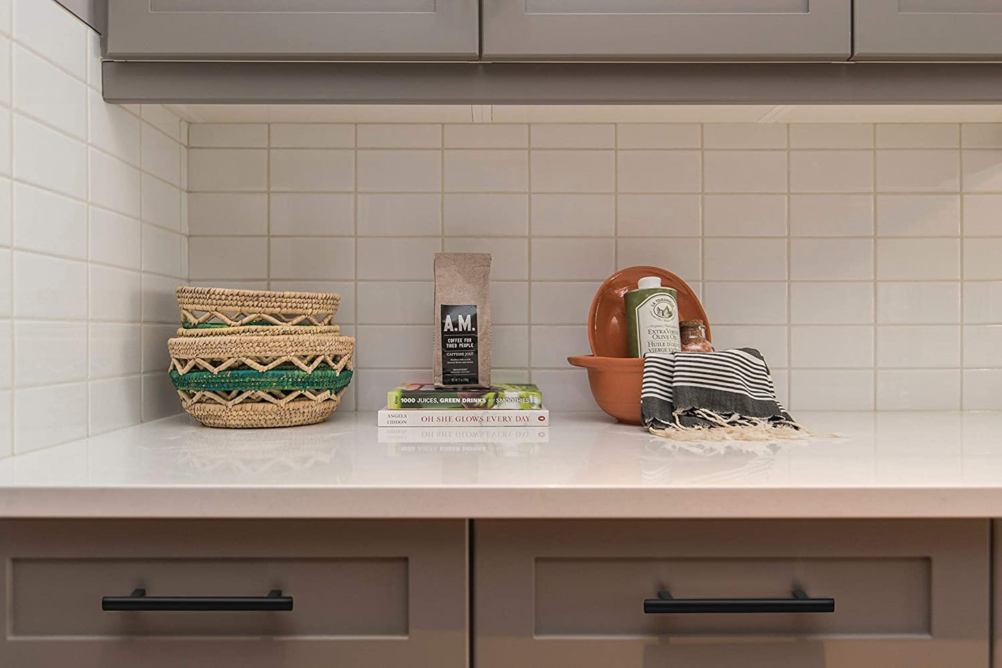 30 Pack 5 Inch Kitchen Cabinet Handles Matte Black Cabinet Pulls Black Drawer..