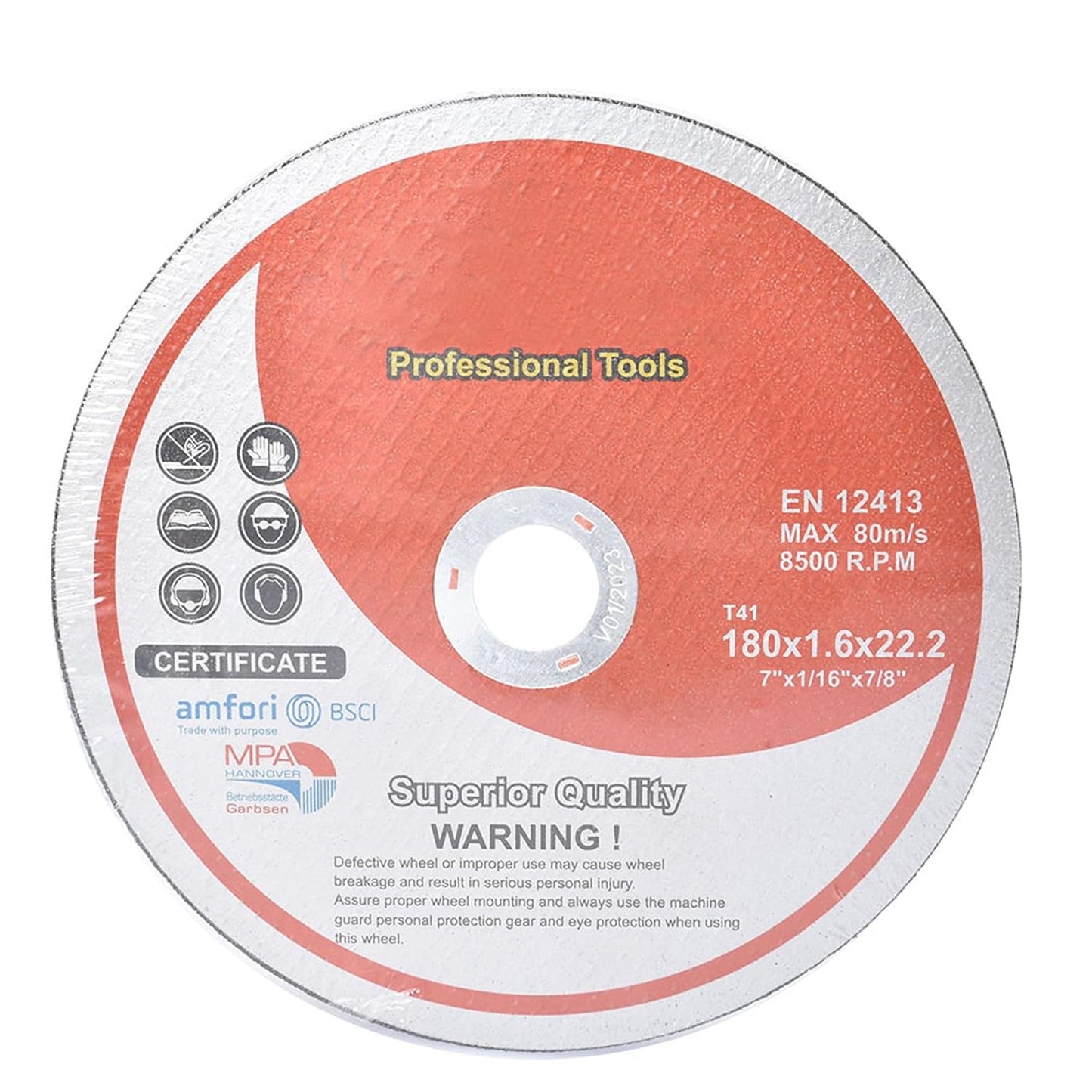 100 Pack 7"X1/16"X7/8" Cut-Off Wheel - Metal & Stainless Steel Cutting Discs
