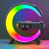 Smart Alarm Clock Colorful Light RGB  Mini Size G Shape  Speaker Wake up Table Lamp