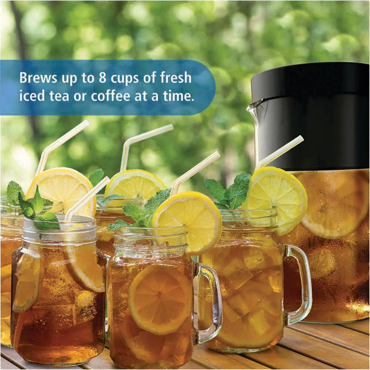 Iced Tea and Iced Coffee Maker, 2-Quart, New