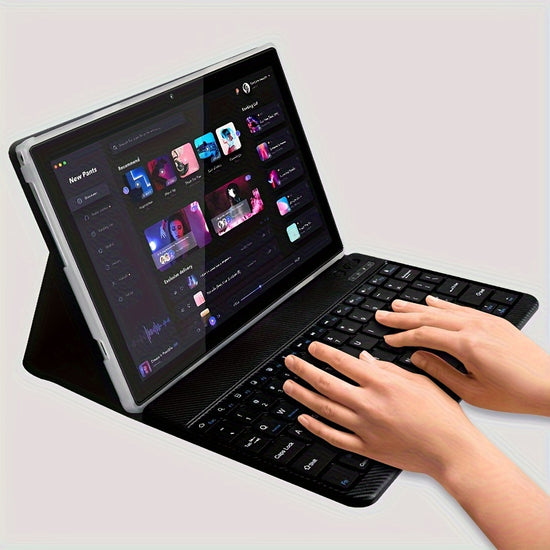 Tablet 101 Inch Android 14 OS Tablet 2in 1 Tablets with Keyboard Mouse Case Stylus 128GB ROM 12GB 4GB8GB RAM Dual Camera Eight Core Processor 1280  800 IPS Highdefinition Display Screen GMS Tab 5G Wi Fi 6 Pad Tablet